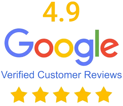4.9 Google Verified Customer Reviews