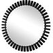 Jael 42.88 X 42.88 inch Satin Black and Polished Gold Mirror