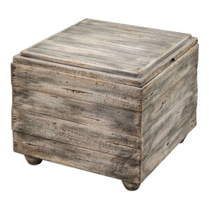 Avner 22.5 X 20 inch Waxed Driftwood Cube Table