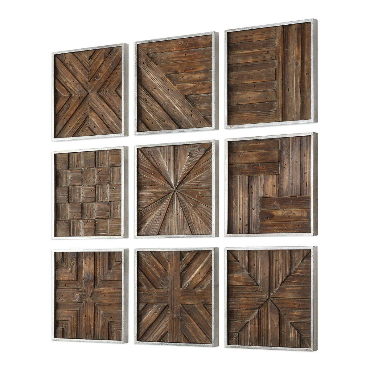 Bryndle Rustic Distressed Fir Wood Wooden Wall Art