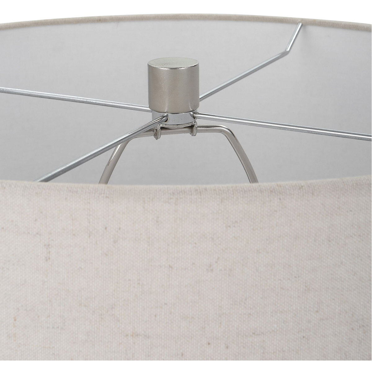 Contour 34 inch 150.00 watt Blue-Green Metallic Glass and Brushed Nickel Table Lamp Portable Light, Tall