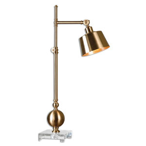 Laton 33 inch 40 watt Brushed Brass Task Lamp Portable Light