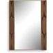 Macario 40 X 30 inch Walnut Veneer and Antique Gold Mirror