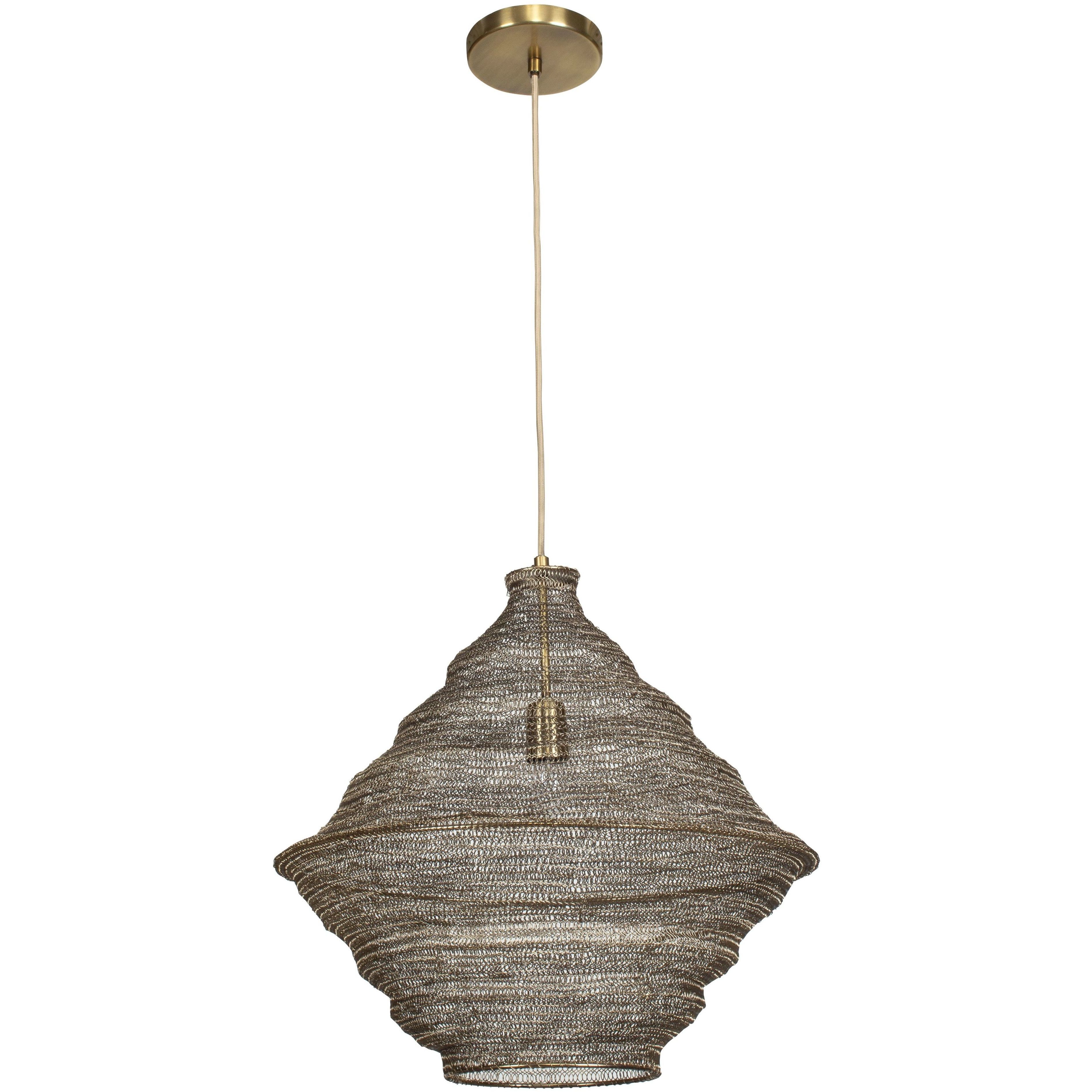Sigh 1 Light 20 inch Antique Brass Pendant Ceiling Light