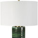 Galeno 27.75 inch 150.00 watt Dark and Light Emerald Green Glaze Table Lamp Portable Light