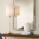 York 36.75 inch 150.00 watt Crystal and Antique Brass Buffet Lamp Portable Light
