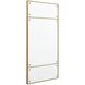 Wrenton 60 X 30 inch Plated Brass and Dark Bronze Mirror