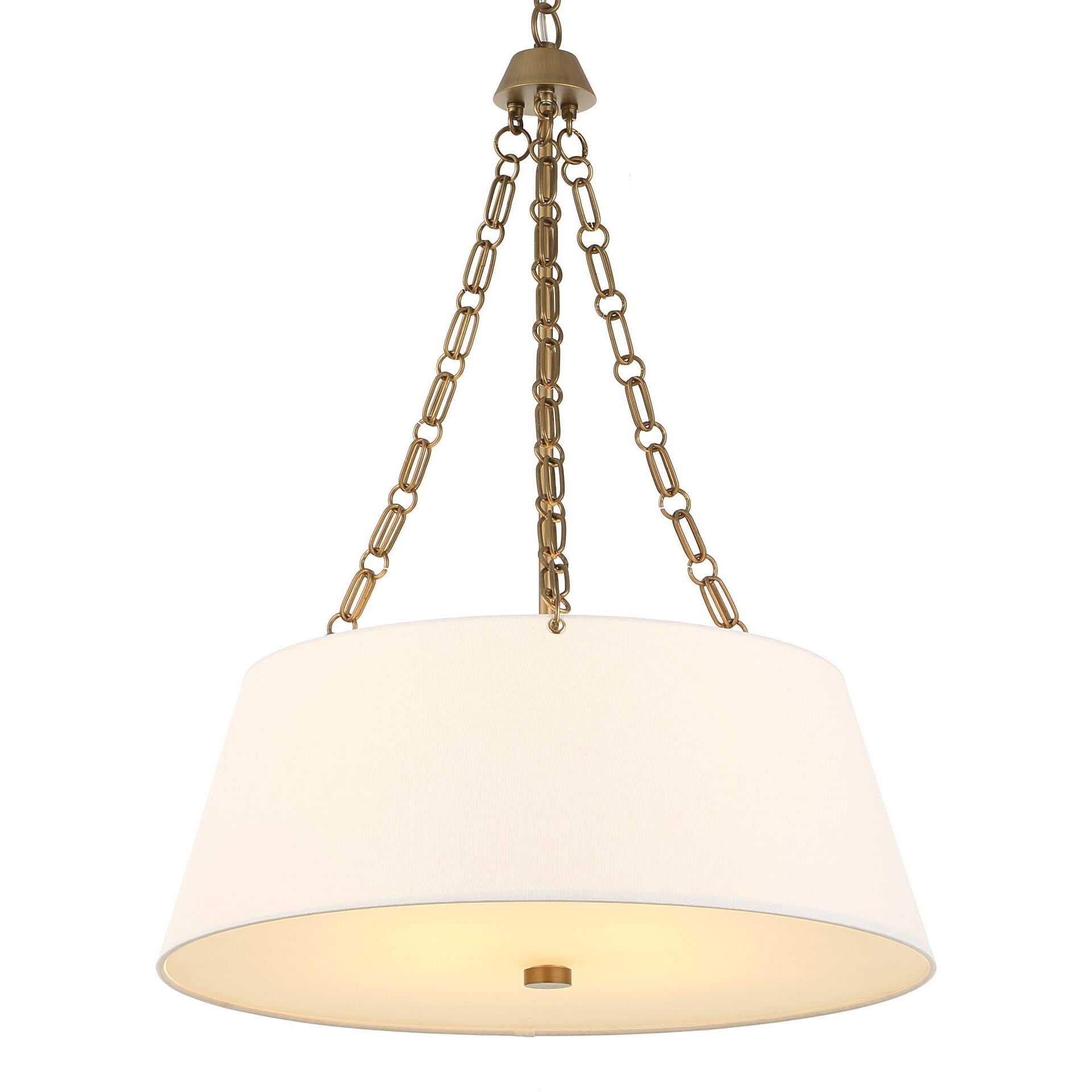 Andalucia 4 Light 24 inch Matte Brushed Gold Pendant Ceiling Light