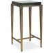 Preston 24 X 12.2 inch Antiqued Brass and Glass Accent Table