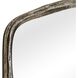 Hammered Arch 40 X 24 inch Plated Antique Nickel Mirror