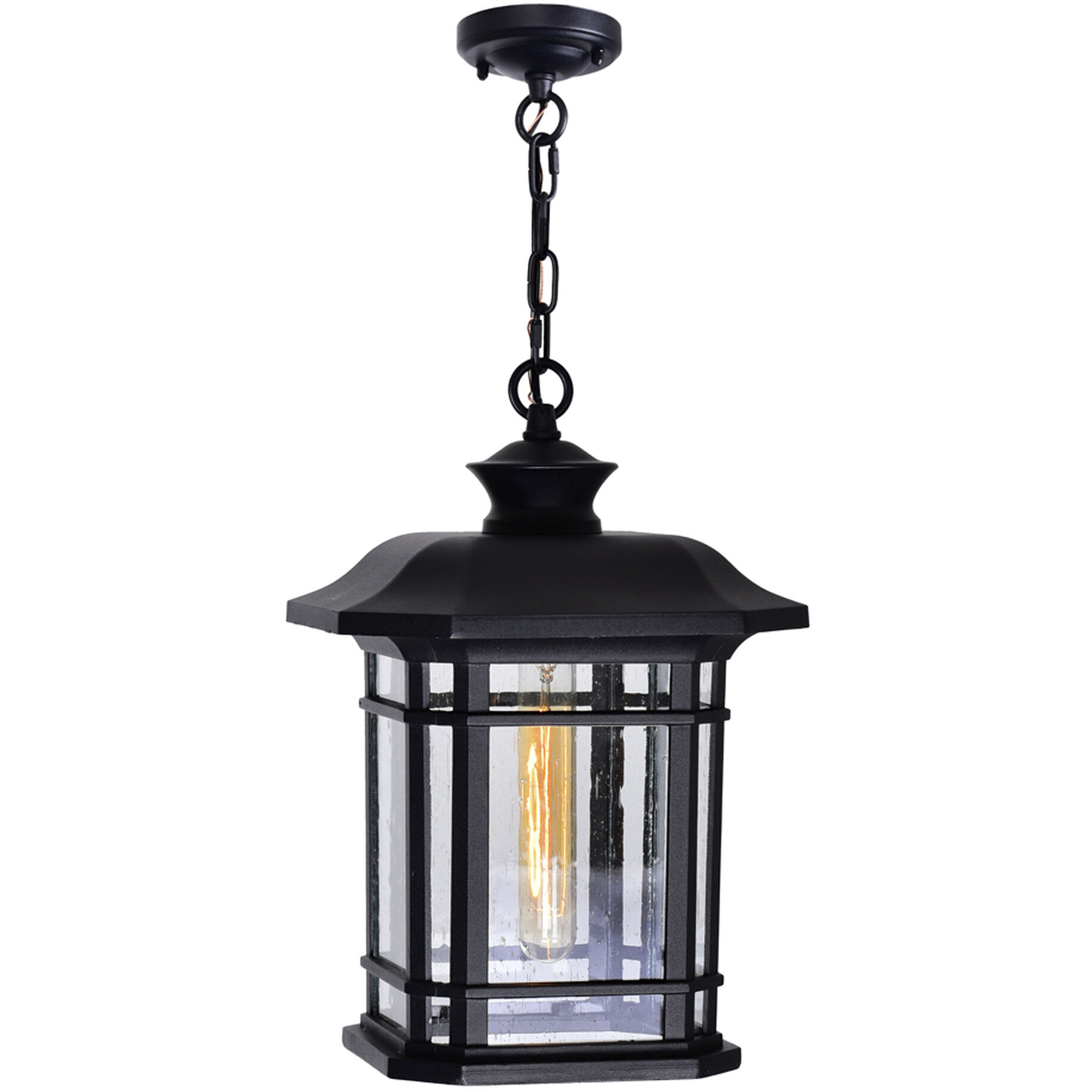 Blackburn 1 Light 9 inch Black Outdoor Hanging Light