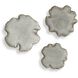 Selene Mottled Gray Glaze With Warm Caramel Edging Wall Decor, Set of 3