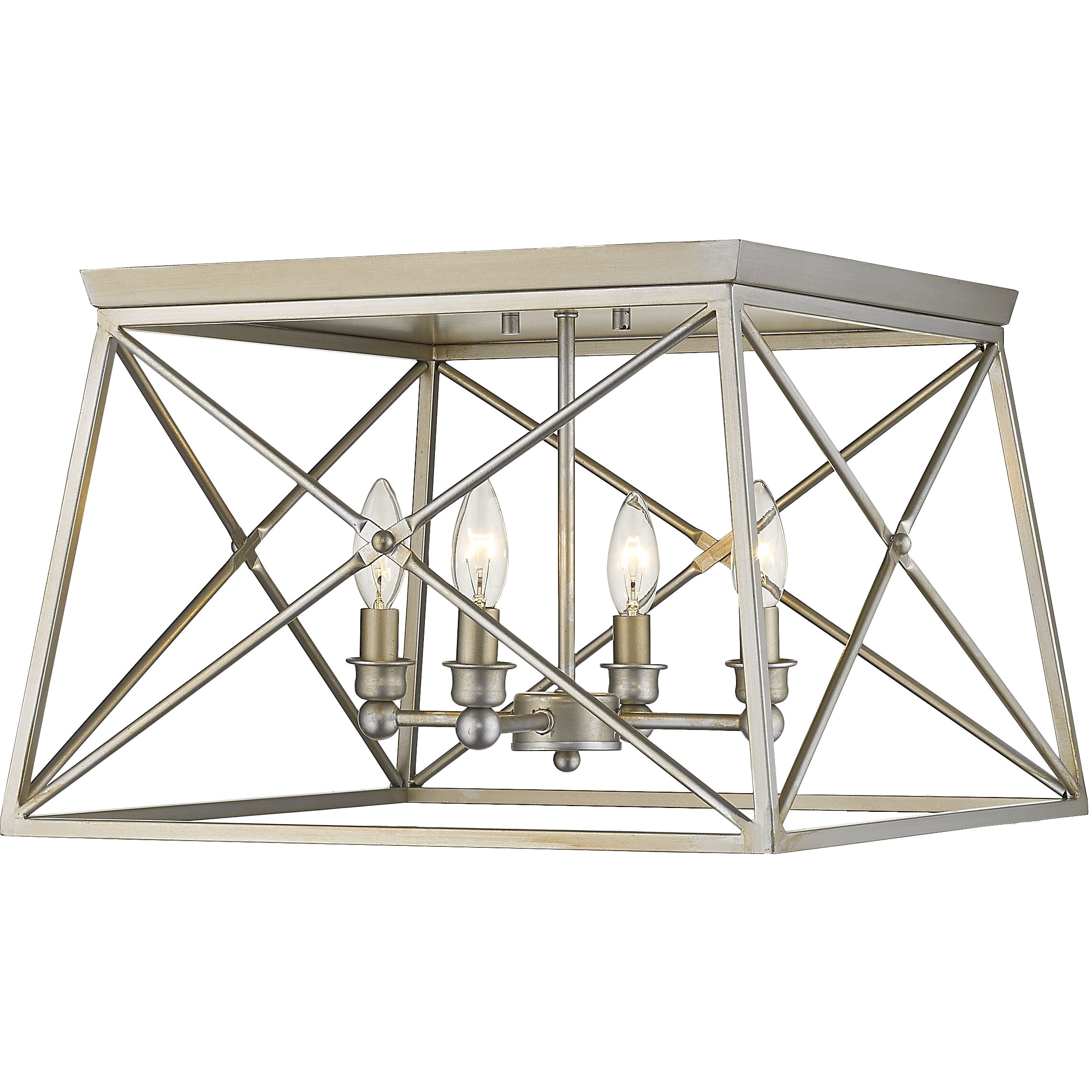 Trestle 4 Light 18.00 inch Flush Mount