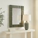 Quincey 40 X 30 inch Mottled Olive Green Mirror
