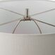 Haven 29.5 inch 150.00 watt White Glaze and Brushed Plated Nickel Table Lamp Portable Light