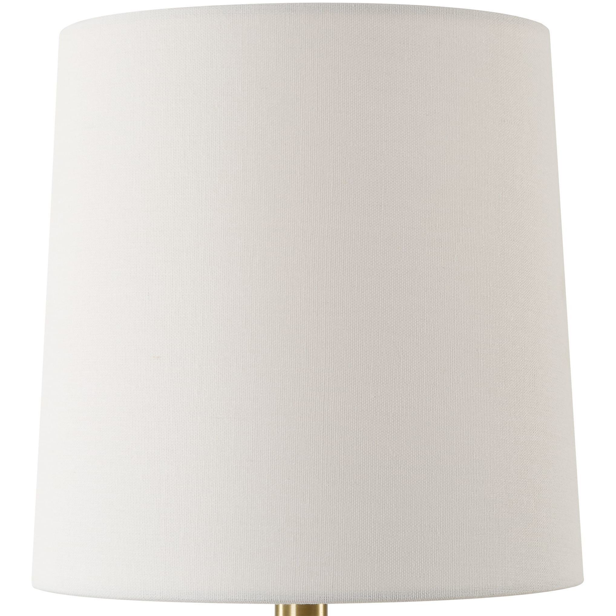 A Cut Above 15 inch 60.00 watt White Marble and Antique Brass Table Lamp Portable Light