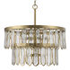 Aurelie 9 Light 28 inch Antique Brass Pendant Ceiling Light