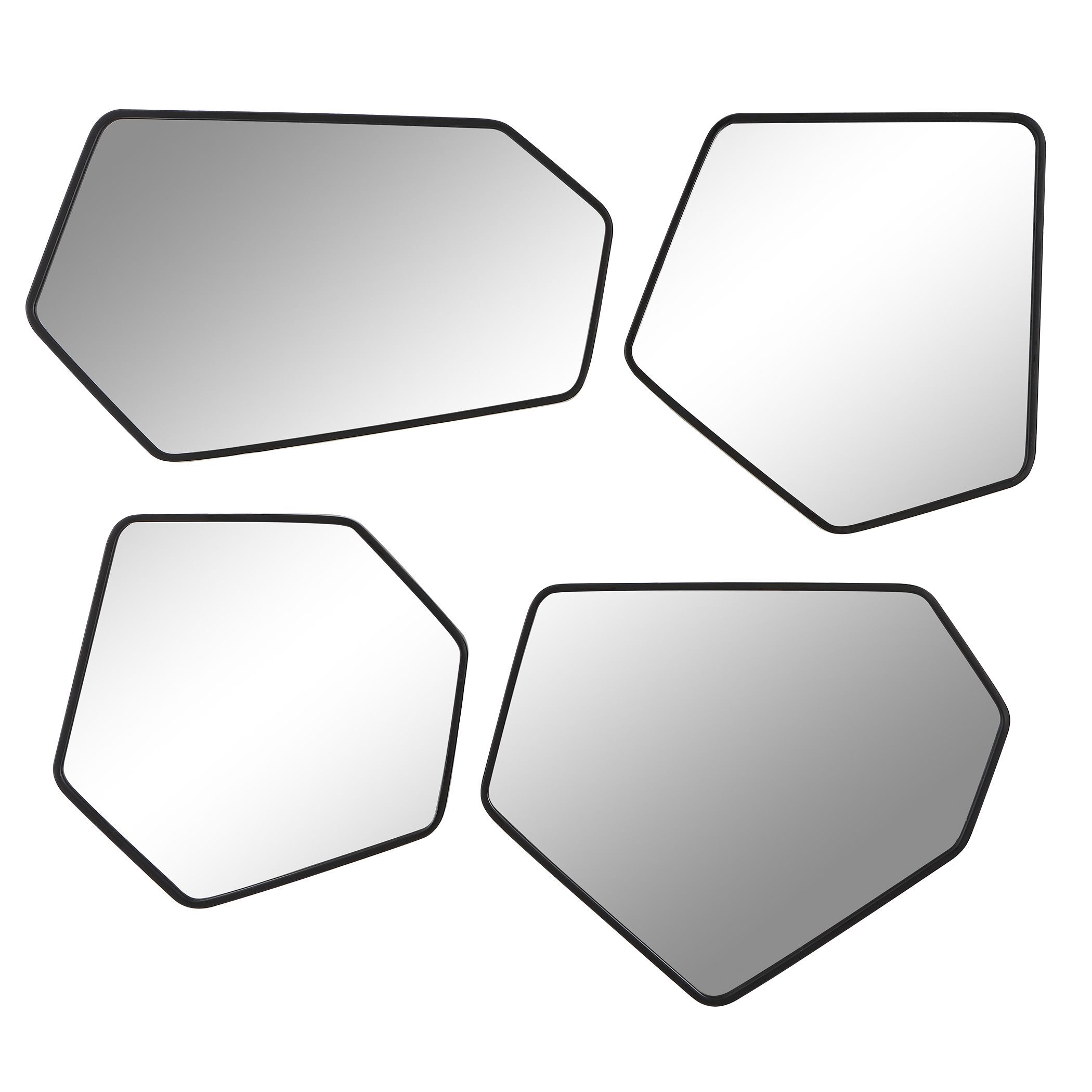 Linneah 20 X 12 inch Satin Black Mirrors