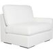Refuge Arctic White Polyester Sofa, Right Arm Facing