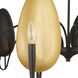 Warwick 6 Light 41.5 inch Black and Gold Textured Chandelier Ceiling Light