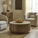 Tindall 38 X 17 inch Oak and Travertine Coffee Table
