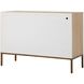 Weimar Natural Fir Veneer and Cream with Bronze 2 Door Cabinet