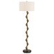 Remolino 65 inch 150.00 watt Warm Bronze and Black Marble Floor Lamp Portable Light