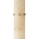 Verlaine 63.5 inch 150 watt Antique Gold and Travertine Floor Lamp Portable Light