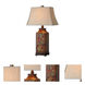 Colorful Flowers 32 inch 150 watt Colorful Flower Print Table Lamp Portable Light