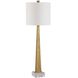 Midas 35.25 inch 100 watt Antique Brass Buffet Lamp Portable Light