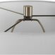 Foster 26 inch 150.00 watt Textured Black Glaze and Antique Brass Table Lamp Portable Light