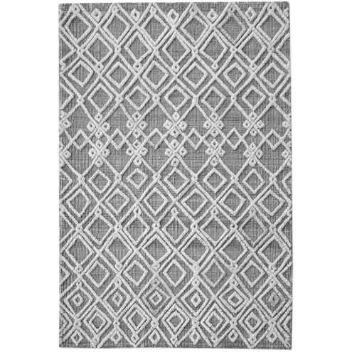 Sieano 120 X 96 inch Gray and Ivory Rug, 8ft x 10ft