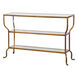 Deline 54 X 14 inch Antiqued Gold Console Table
