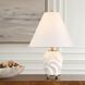 Bora 17.5 inch 60.00 watt Matte White Glaze and Brass Accent Lamp Portable Light