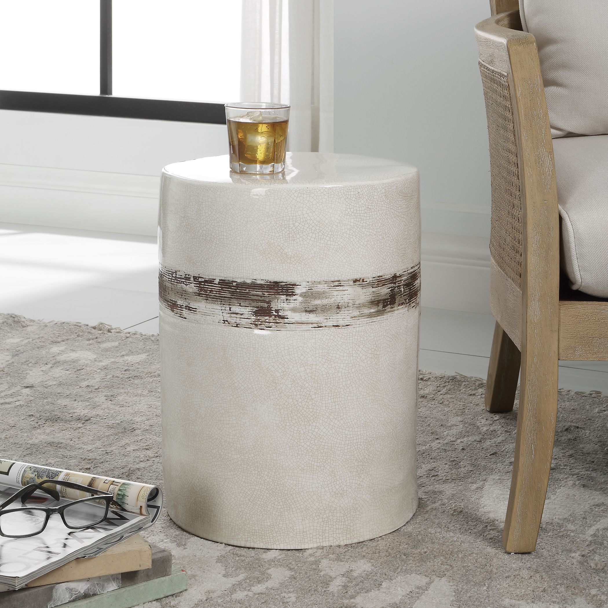 Brown outlet garden stool