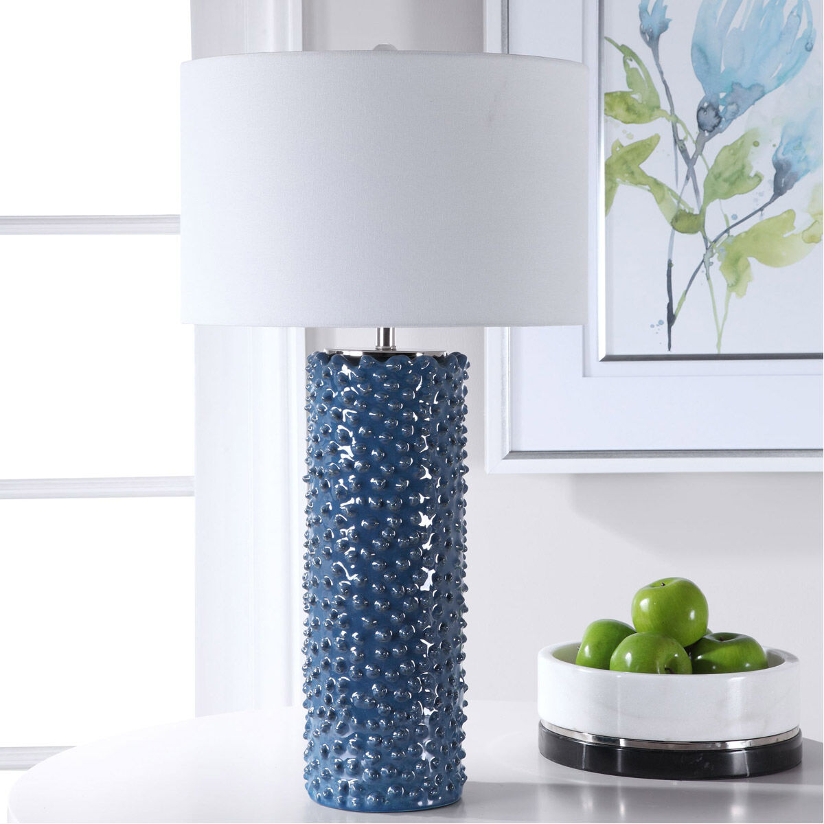 Ciji 30 inch 150 watt Blue Table Lamp Portable Light