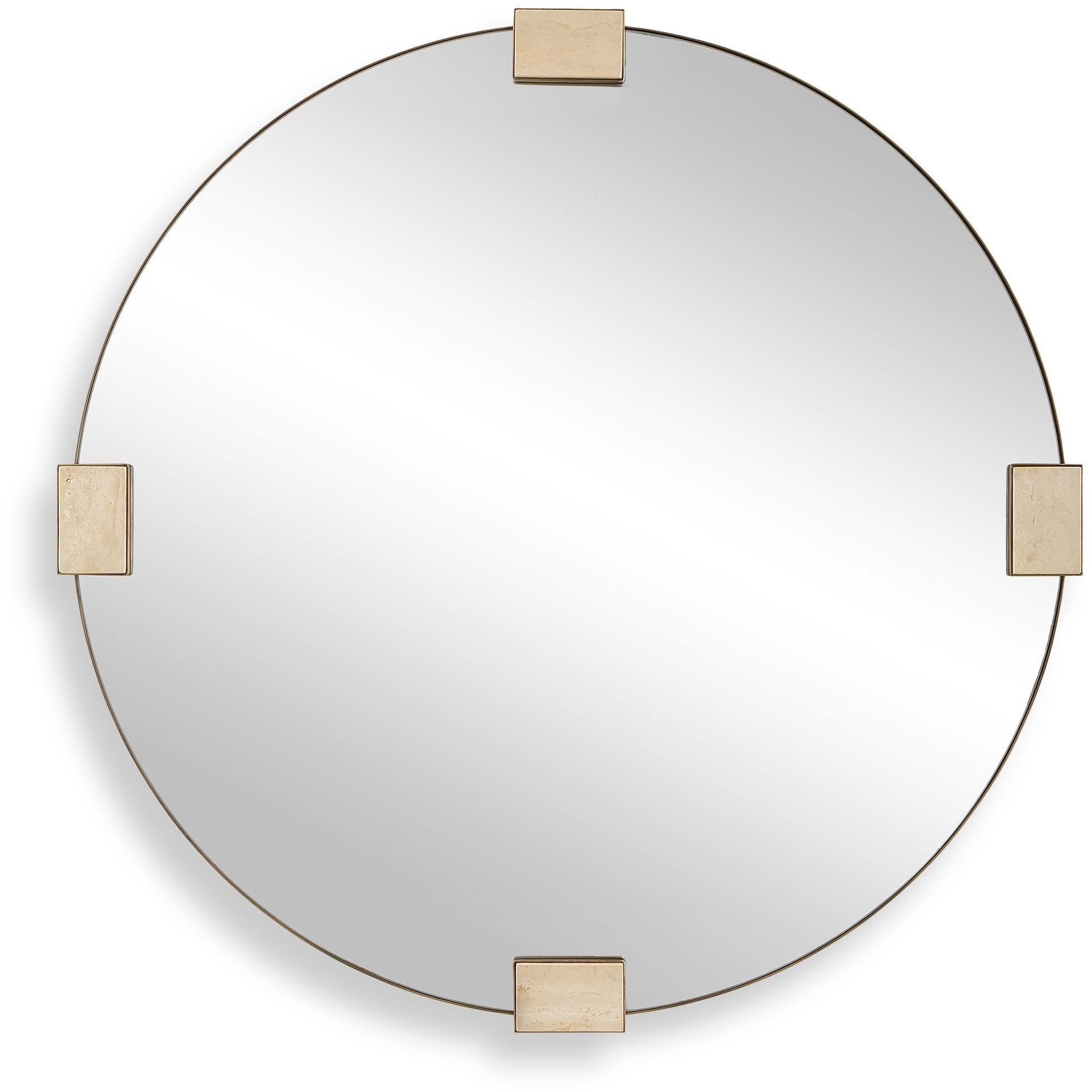 Russo 36.38 X 36.38 inch Golden Bronze Mirror