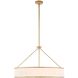 Algiers 8 Light 30 inch Textured Soft Gold Pendant Ceiling Light