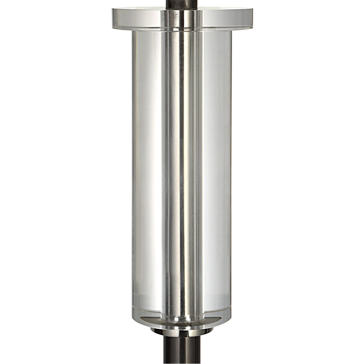 Aurelia 65 inch 150.00 watt Polished Nickel and Crystal Floor Lamp Portable Light