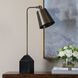 Hutchinson 24 inch 60 watt Golden Bronze and Black Marble Desk Lamp Portable Light