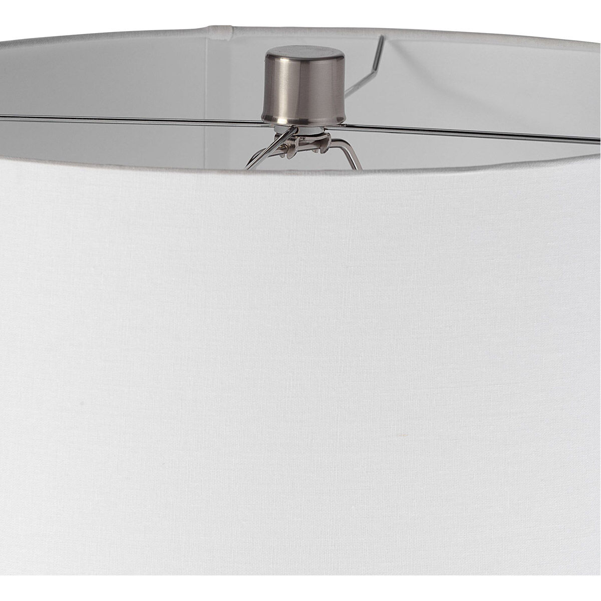 Cullen 35 inch 150.00 watt Blue-Gray Glaze with Brushed Nickel Table Lamp Portable Light