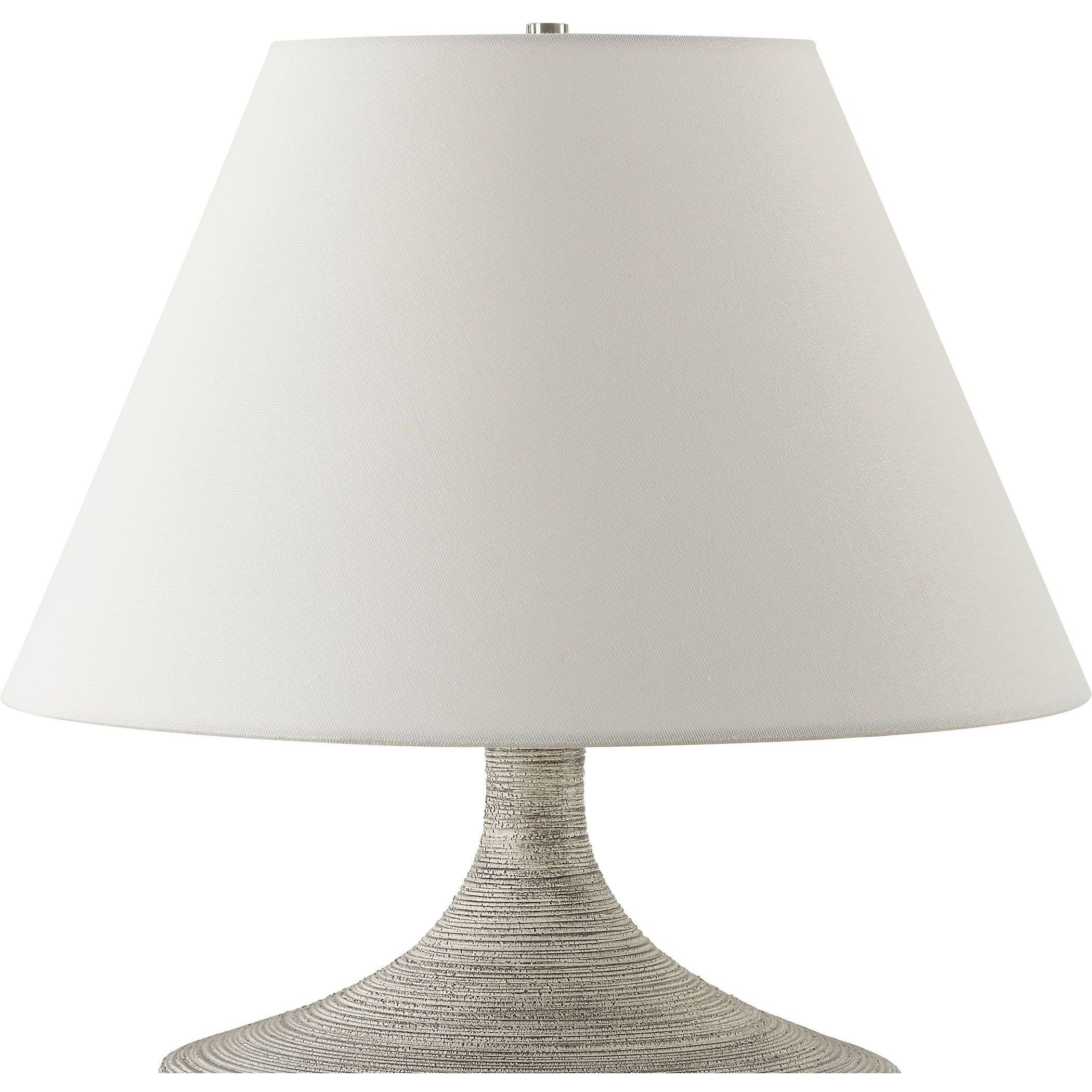 Carafe 20.5 inch 150.00 watt Charcoal Ceramic with Stone Ivory and Brushed Nickel Table Lamp Portable Light