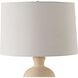 Pueblo 28 inch 150.00 watt Warm Organic Clay and Brushed Antique Brass Table Lamp Portable Light