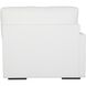 Refuge Arctic White Polyester Sofa, Left Arm Facing