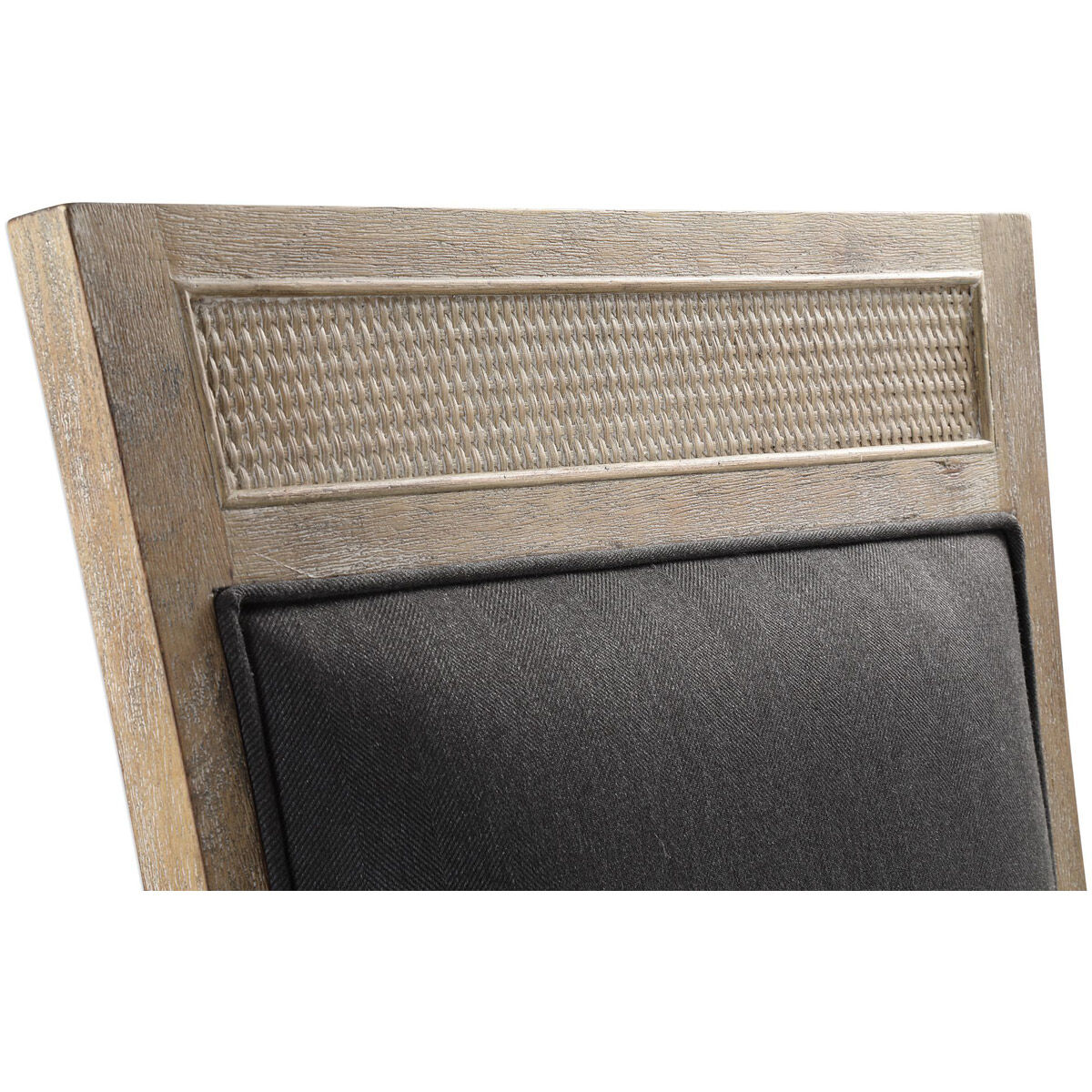 Encore Dark Gray and Hand Rubbed Sandstone Armless Chair