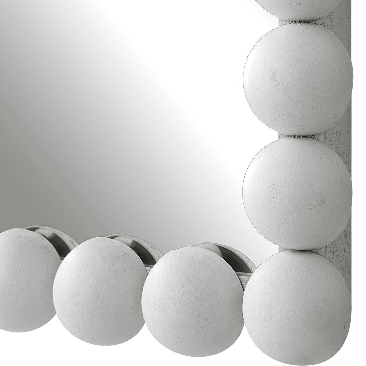 Serna 30 X 21 inch Matte White Mirror