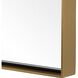 Monarch 30.5 X 24 inch Plated Antique Brass Vanity Mirror