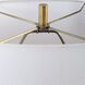 Kure 30.25 inch 150.00 watt Matte Black and Travertine with Brass Table Lamp Portable Light