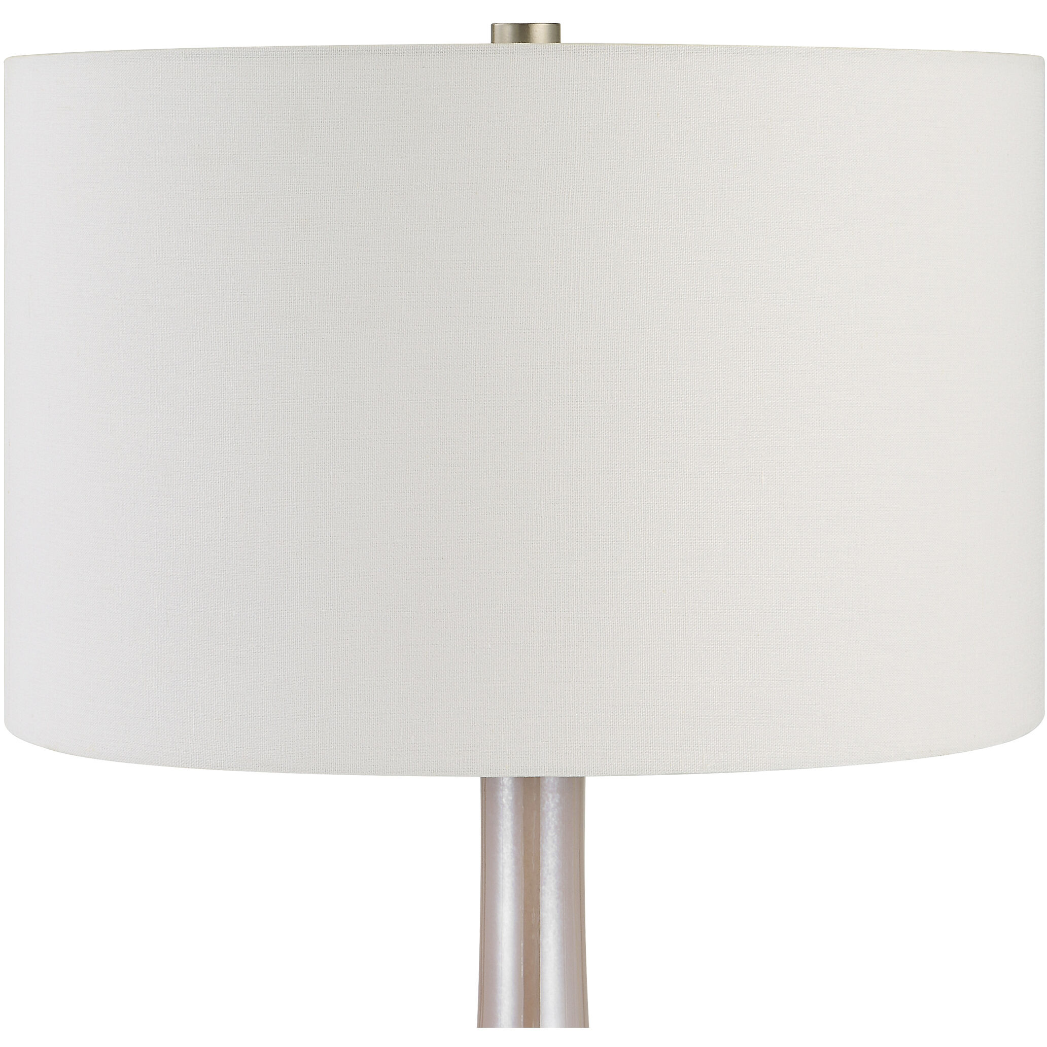 Rosa 29 inch 150.00 watt Blush Pink Glass with Brushed Nickel and Crystal Table Lamp Portable Light