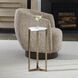 Pietra 23 X 10.63 inch Antique Brass and Carrara Marble Drink Table
